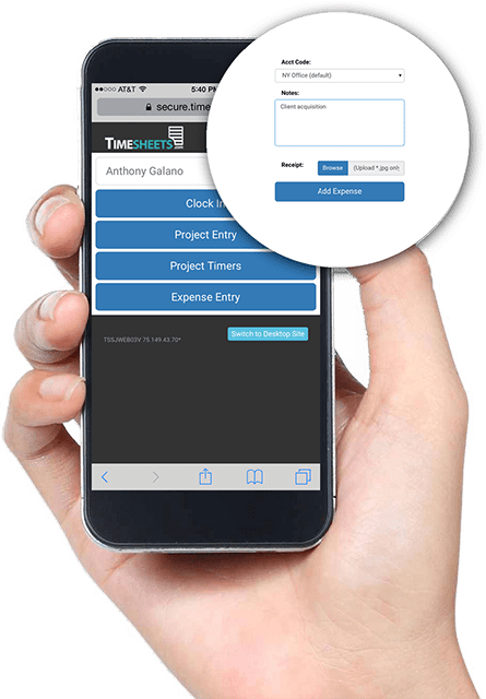 Mobile Time Tracker App